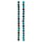 12 Pack: Turquoise Siderolite Round Beads, 8mm by Bead Landing™